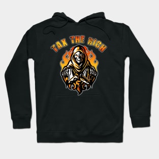 Tax The Rich Orange Hoodie